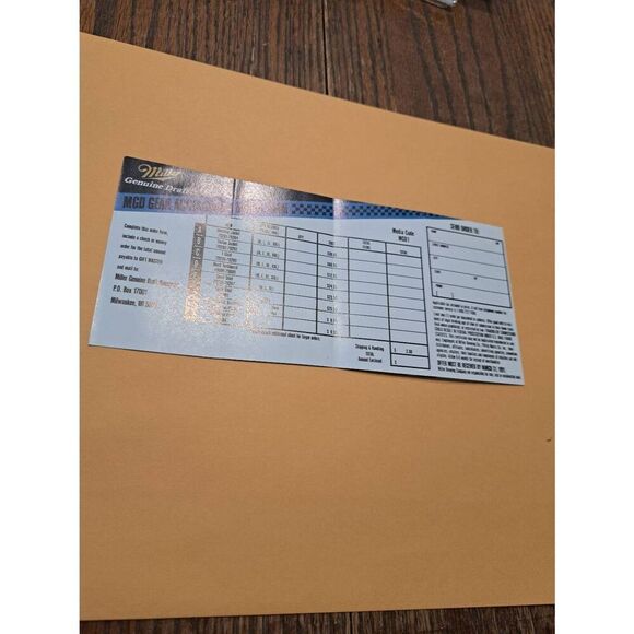 1990 Rusty Wallace MGD NASCAR Schedule Foldout Miller Beer Promo Racing Cruise - Picture 3 of 6